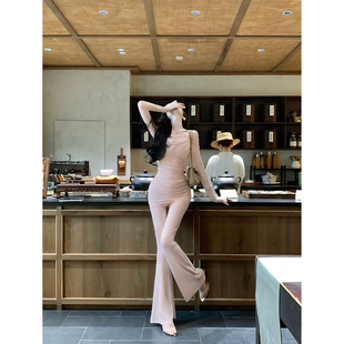 Sun雅乔【百转千回】设计感粉色套装女时尚两件套
