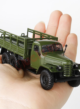 麦思迪1/64解放卡车军事车CA30合金属汽车礼物摆件儿童玩具