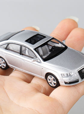 麦思迪新品1:64奥迪A6L(C6)仿真合金汽车模型迷你小轿车玩具摆件