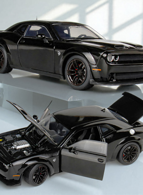 JKM 1：32 适用于道奇地狱猫思域挑战者合金车模型奥迪A8L蝰蛇