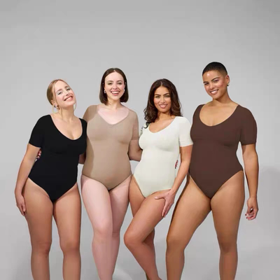 塑形半袖收腹连体衣丁字裤