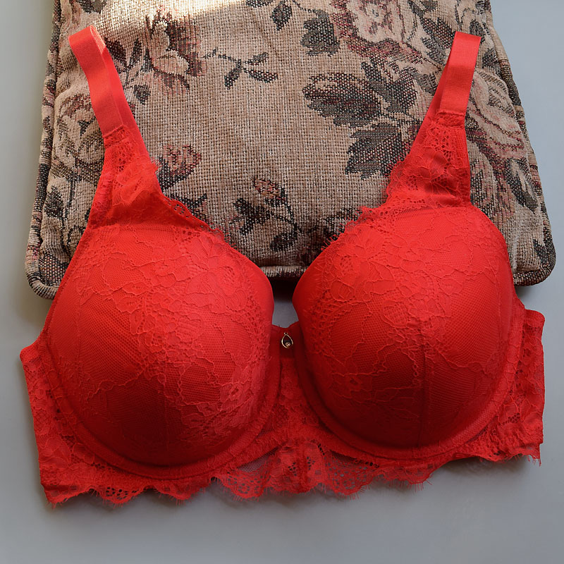 85D大码本命红薄绵全杯钢圈文胸