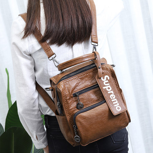 OULUYA双肩背包休闲洋气质大包