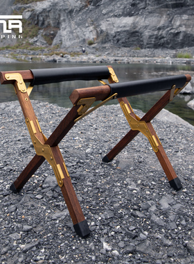 TNR露营折叠冰箱置物架便携式实木配件户外装备折叠野营冰桶置物