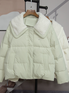 时尚减龄翻领鸭绒羽绒服女2025冬季新款休闲韩版百搭外套潮25923