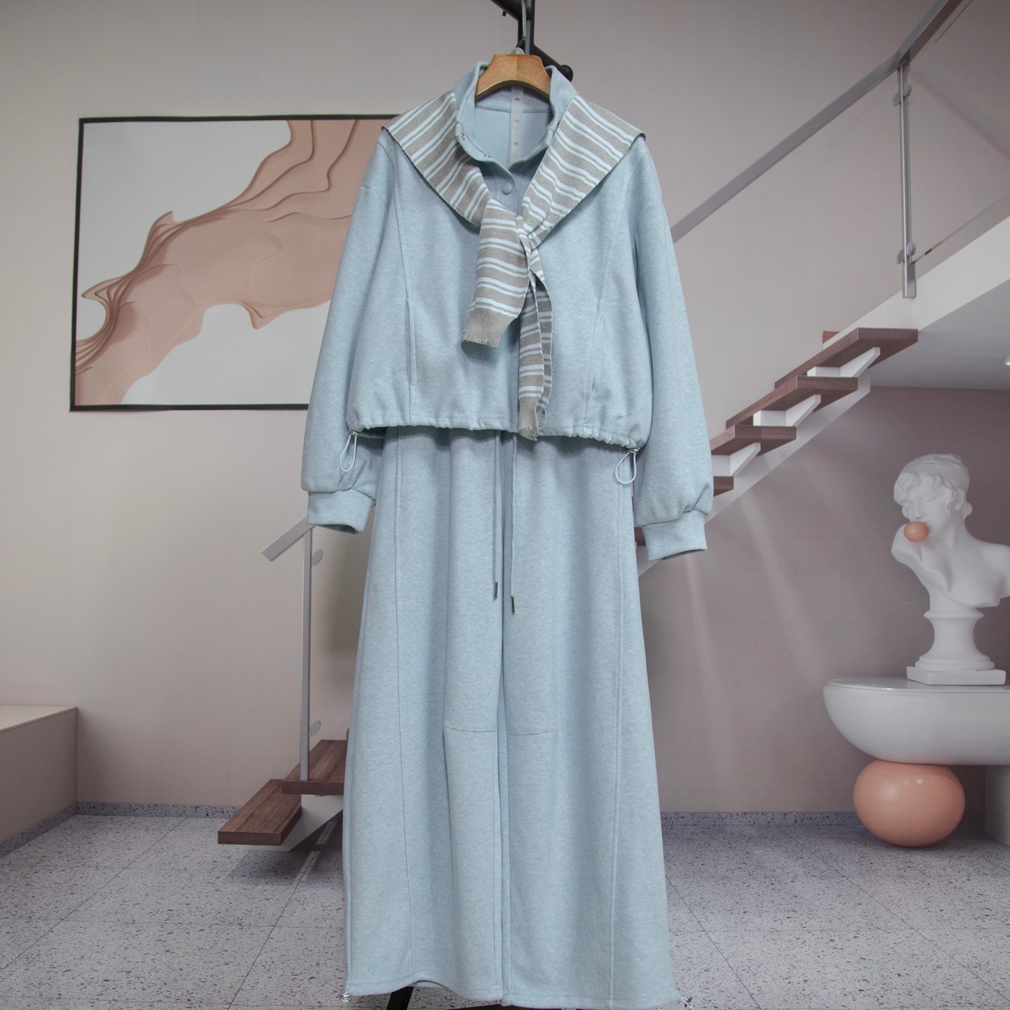 休闲立领卫衣套装女2026春季新款披肩阔腿裤两件套时尚百搭61259,女装/女士精品,时尚套装,淘宝优惠券,粉丝福利购,淘宝优惠卷