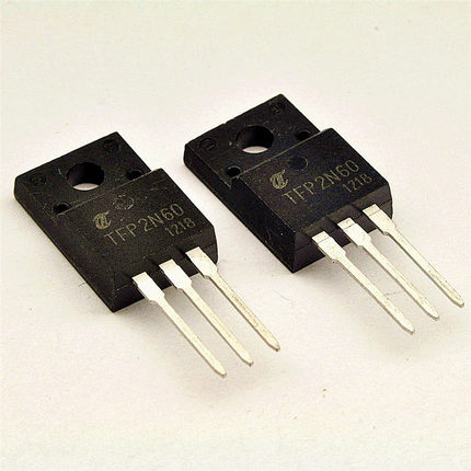 N沟道场效应管 TFP2N60 2A/600V/4.7欧/23W TO-220F