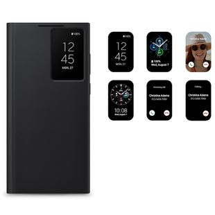 智能视窗保护套 Ultra 免翻盖接听S22皮套 S22 皮套S23ULTR手机套 Galaxy 手机壳插卡式 S24