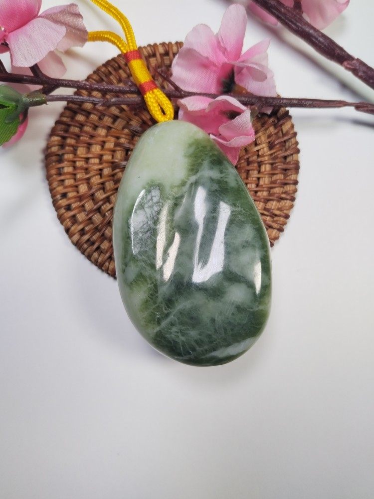 陕西蓝田玉天然绿翠原石手把件文玩奇石收藏精品原产地直销活玉