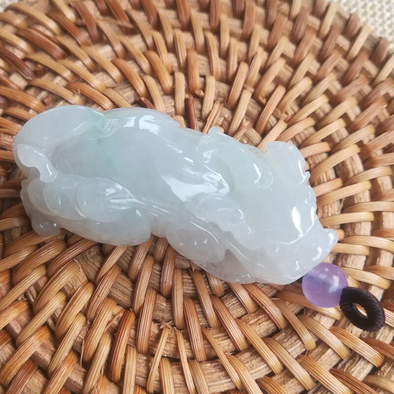 缅甸翡翠玉貔貅吊坠守财挂件男式玉佩