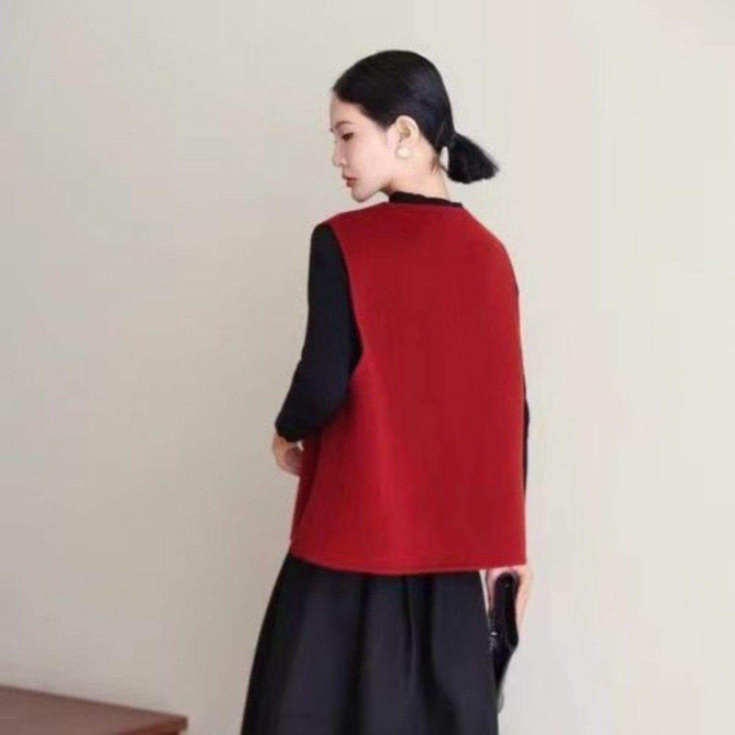 显瘦小香风羊毛坎肩马夹短款无袖洋气叠穿时尚女外套红国风潮新年,女装/女士精品,马夹,淘宝优惠券,粉丝福利购,淘宝优惠卷