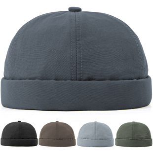 瓜皮帽男款夏季透气速干嘻哈潮西瓜帽男士水手帽网红地主帽男薄款