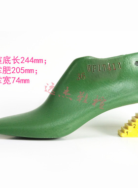 定制新款女庄低帮方头鞋楦头，内销低帮中跟方头鞋模鞋楦WF17411