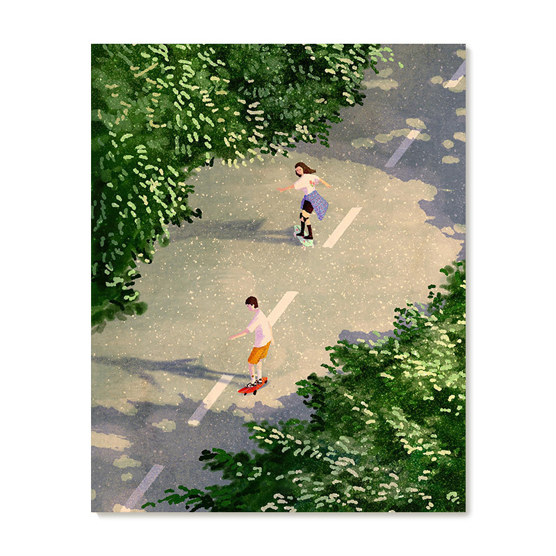 【艺术版画】插画师Subin复刻艺术版画清新韩系治愈风景装饰画芯