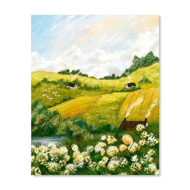 【艺术版画】插画师Laivi Poder复刻艺术版画治愈系田园装饰画芯