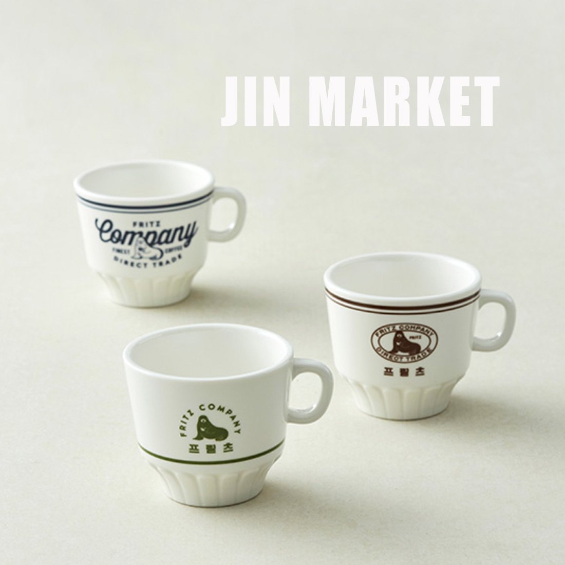 韩国直邮ins风咖啡店海狮马克杯