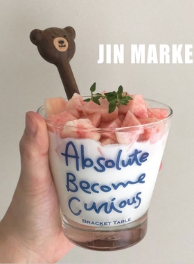 JinMarket 韩国代购 bracket table 字母酸奶杯 甜品杯 咖啡杯