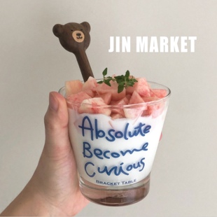 JinMarket 韩国代购 bracket table 字母酸奶杯 甜品杯 咖啡杯