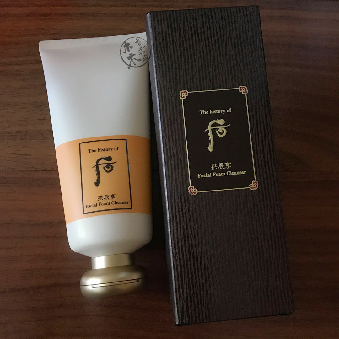 自用推荐 whoo/后拱辰享 泡沫洁面 洗面奶180ml 补水保湿