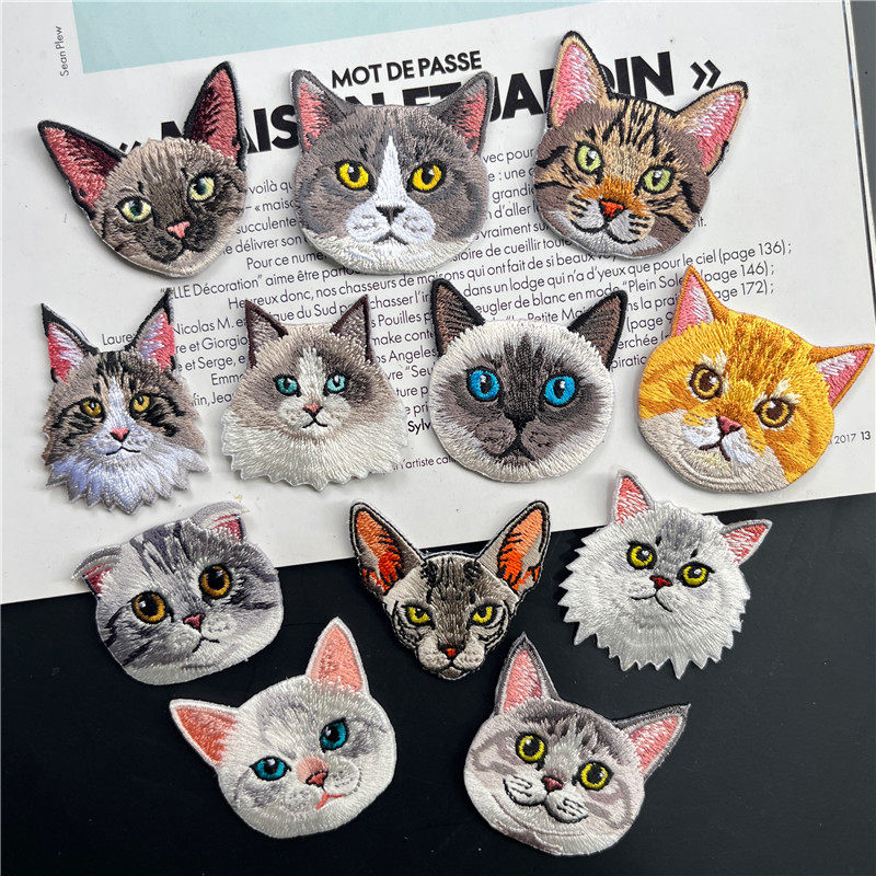 精致刺绣可爱卡通宠物猫咪刺绣胸针徽章别针徽章包包衣服配饰装饰,饰品/流行首饰/时尚饰品新,胸针,淘宝优惠券,粉丝福利购,淘宝优惠卷