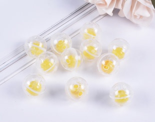 毛绒塑料玩具铃铛球内置摇铃响铃儿童玩具配件24MM100个一包包邮