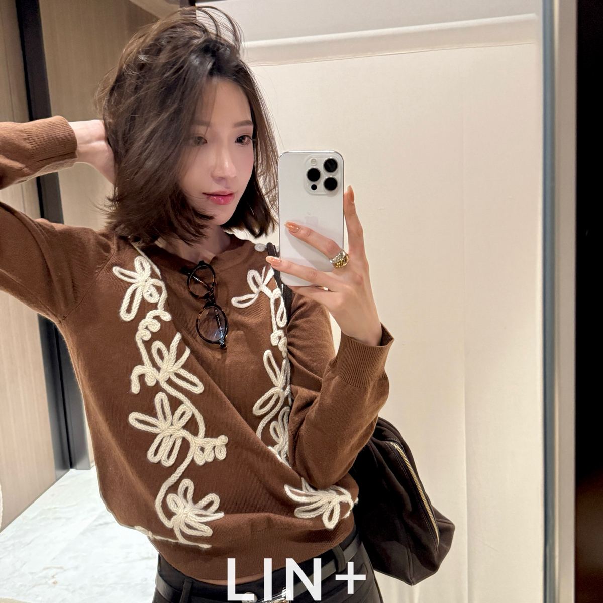 冬上新～复古超柔山羊绒简约藤蔓套头百搭针织衫(3山羊绒)