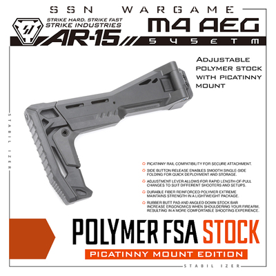 新品预告【SI FSA STOCK 折叠伸缩托】配件 LDT mcx ar15 短剑