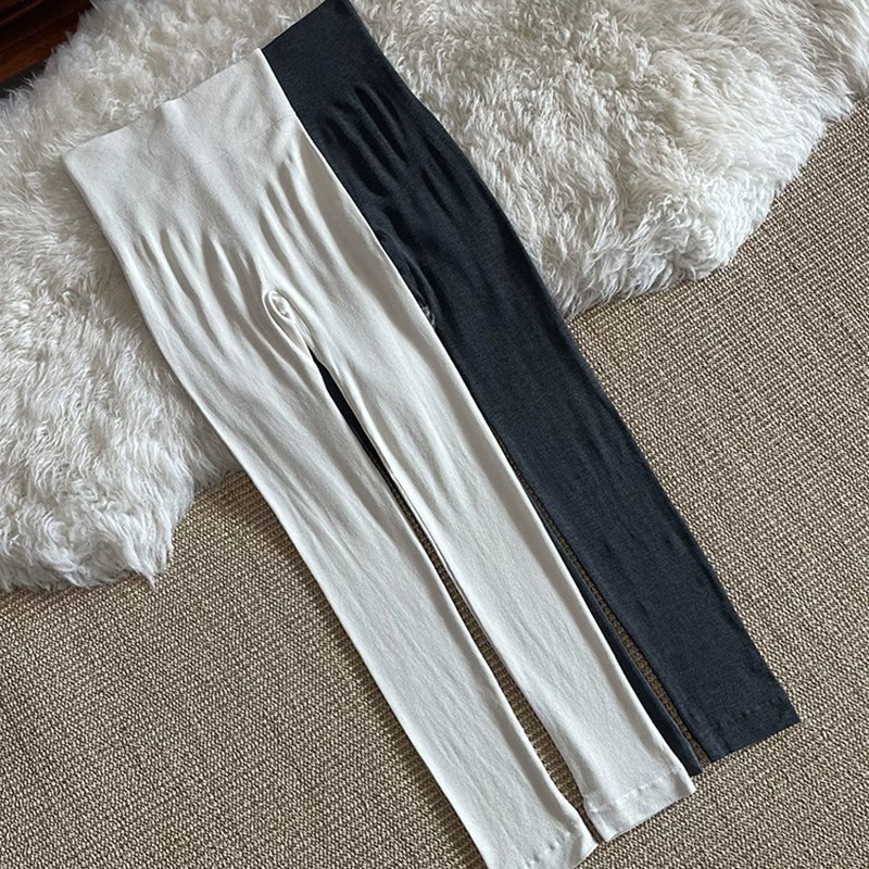 螺纹棉秋裤yan绒女保暖打底高腰