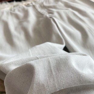 重磅桑蚕丝西裤春夏出口宽松高腰深裆男真丝西裤大码商务休闲长裤