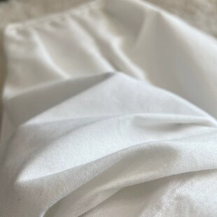 修身真丝桑蚕丝米白裙裤松紧腰裤亚麻阔腿九分裤高腰显瘦女丝麻裤
