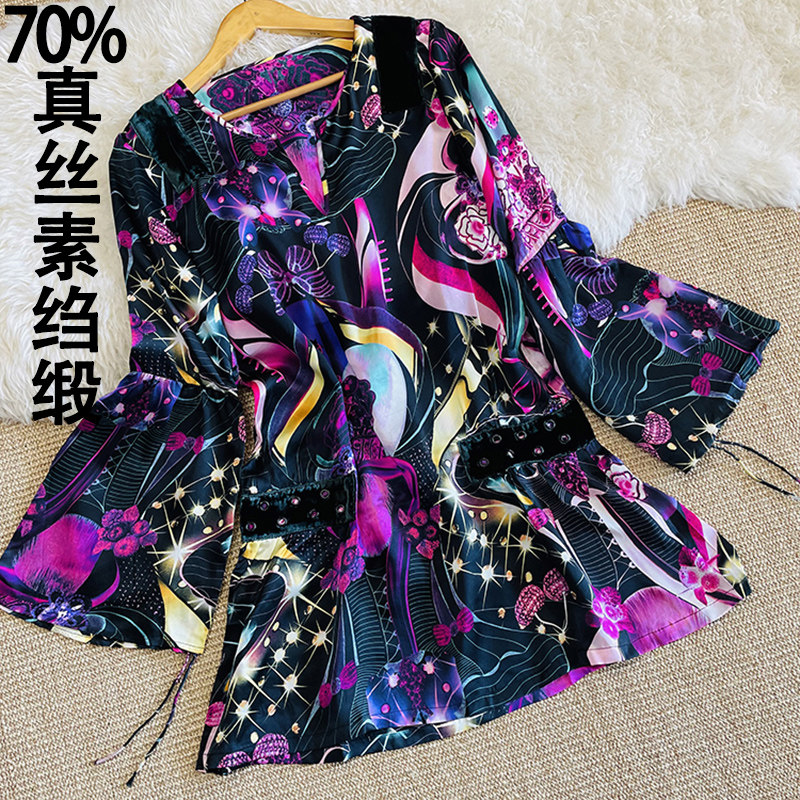 缎面真丝连衣裙春夏女装小码修身气质印花裙子低腰 70%桑蚕丝短裙,女装/女士精品,连衣裙,淘宝优惠券,粉丝福利购,淘宝优惠卷