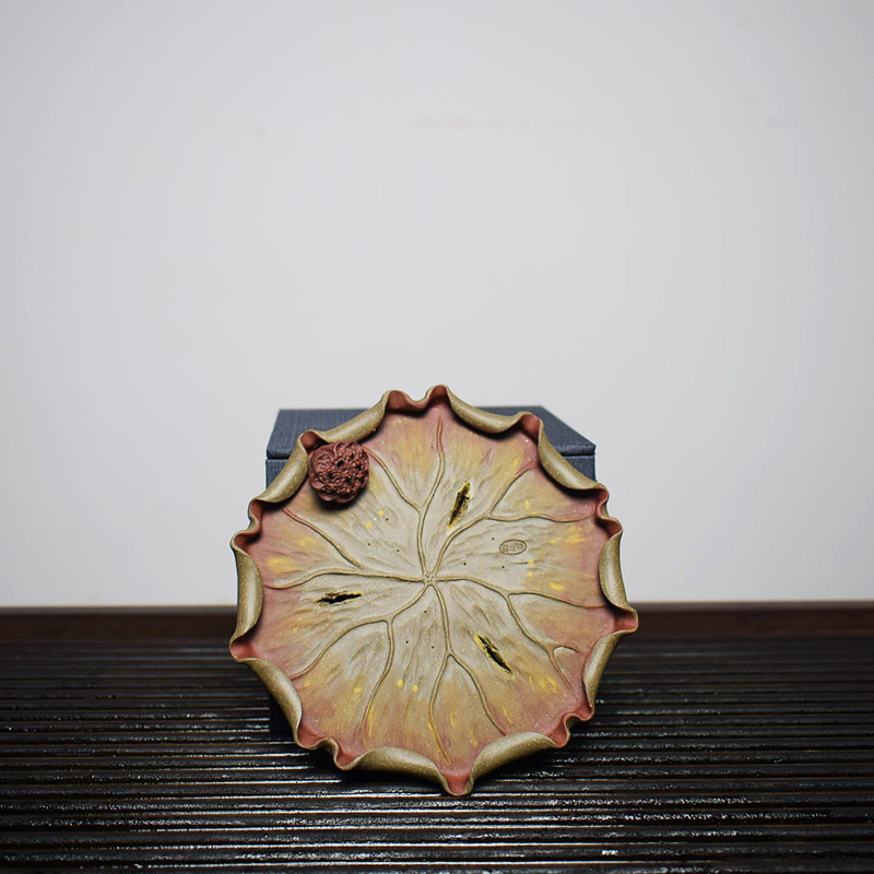 宜人陶紫砂茶盘干泡盘壶承全手工茶宠莲蓬荷叶小壶托杯托茶道配件,餐饮具,茶托,淘宝优惠券,粉丝福利购,淘宝优惠卷