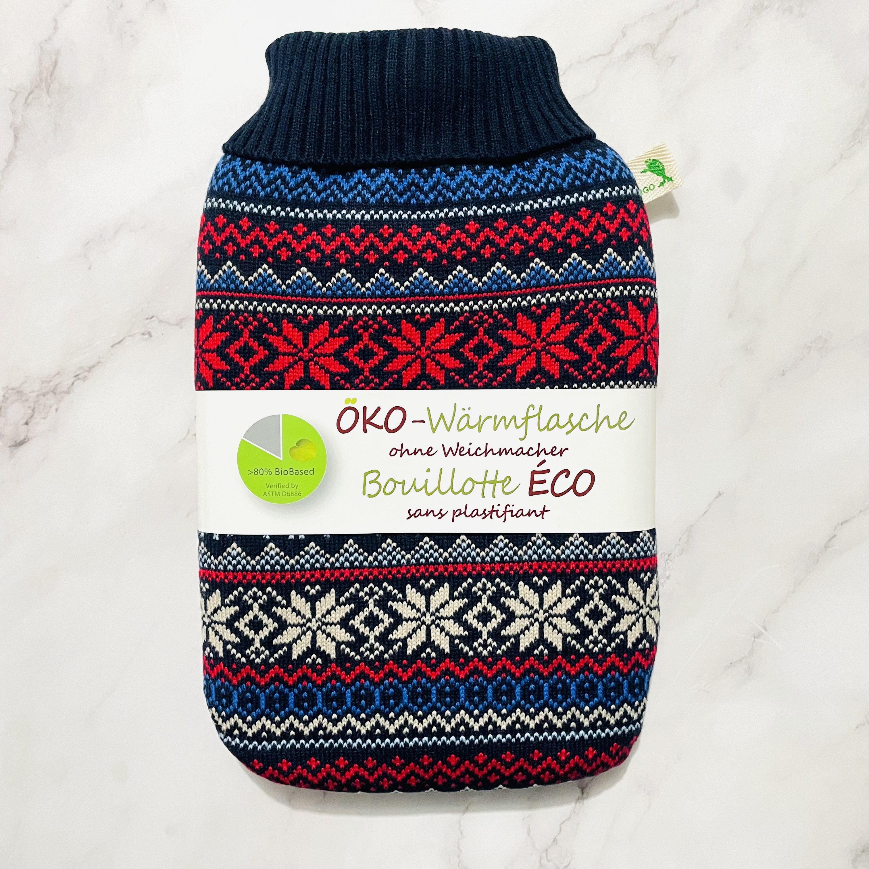 包邮 四皇冠德国HUGO绿蛙针织原装外套热水袋汤婆子软壳充2升,居家日用,热水袋,淘宝优惠券,粉丝福利购,淘宝优惠卷