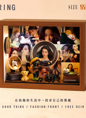 喻言周边音乐专辑相框创意桌面礼物造景摆件生日礼品送男生女生