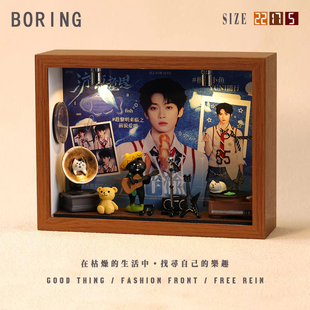 梓渝周边专辑相框小屋小纪念创意音乐造景手工礼物微缩装饰摆件