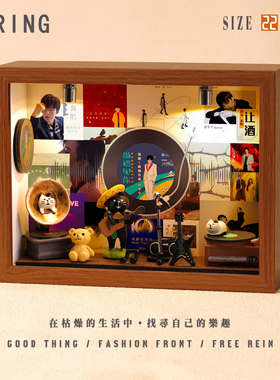 刘宇宁周边音乐专辑相框创意桌面礼物造景摆件生日礼品送男生女生