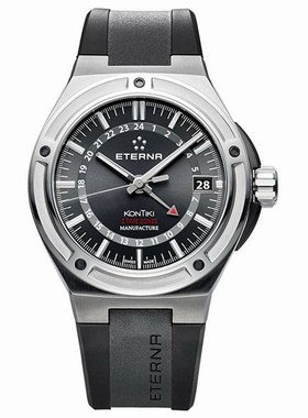ETERNA绮年华3日链双时区自产机芯瑞士自动机械商务男手腕表 7740