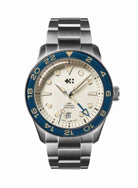 Christopher Ward C65复古夜光双时区瑞士自动机械防水运动男手表