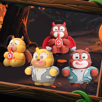 【正品优惠价】熊出没森林捣蛋派对系列萌粒盲盒万圣节礼物