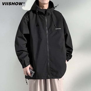 VIISHOW美式 山系户外防风防水登山服情侣外套 vintage冲锋衣男新款