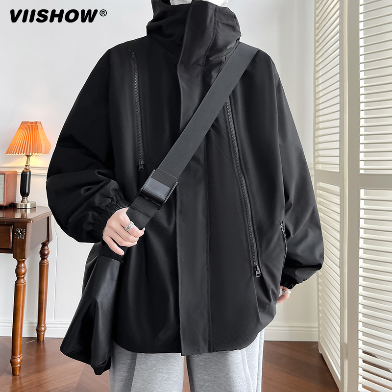 VISHOW美式机能桑延三合一冲锋衣外套男士2024新款秋冬棉服夹克