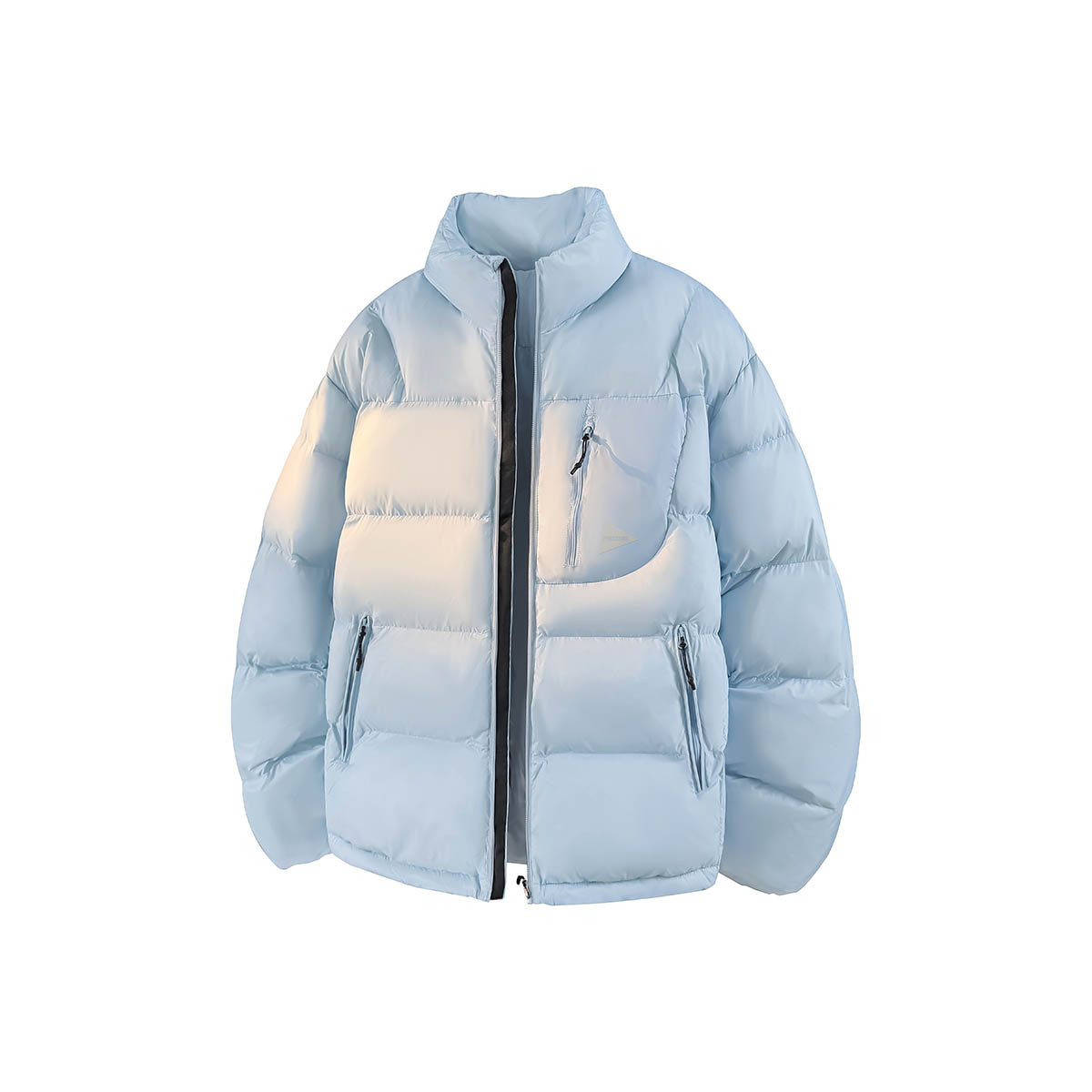 PRESSURE美式户外山系拼接复古保暖休闲宽松立领面包棉服外套男女