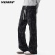设计感潮牌炸街宽松直筒长裤 男秋款 复古灯芯绒休闲裤 VIISHOW美式