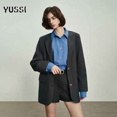 YUSSI高级设计感宽松休闲西装