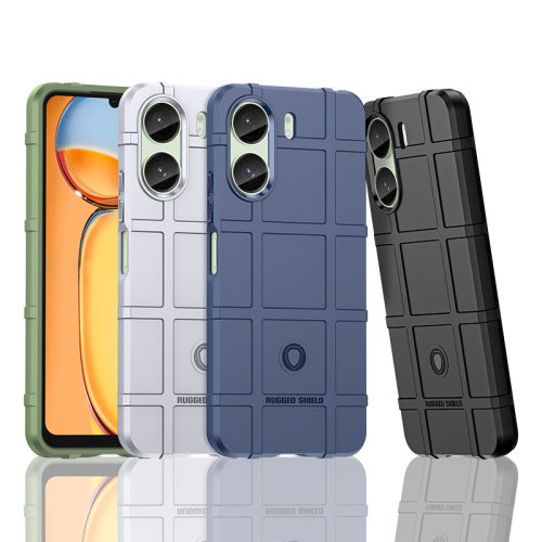 for Redmi 13C Case Shield Anti Fall 适用红米13C手机壳Poco C65保护套软硅胶护盾加厚纯色全包磨砂