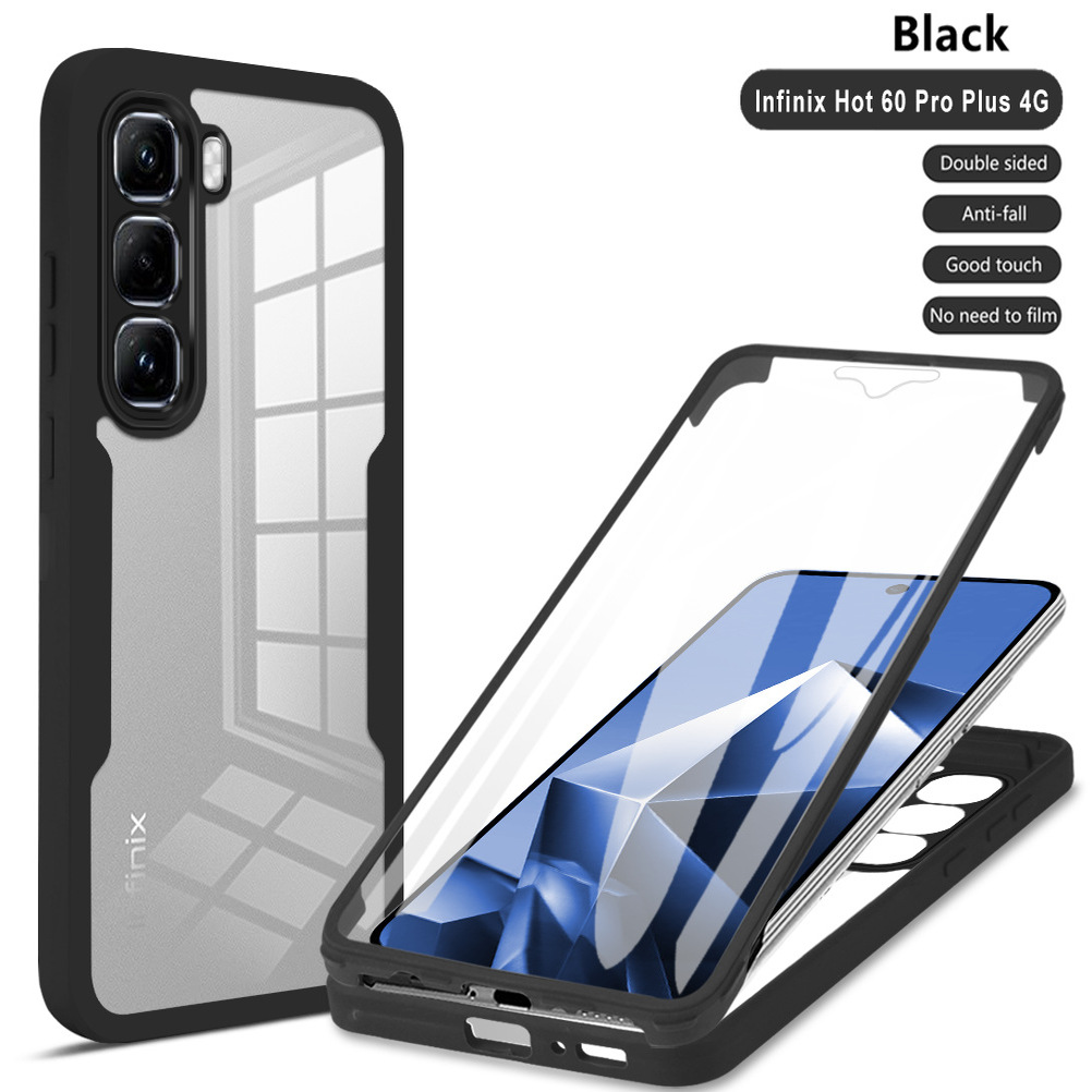 for infinix Hot60 Pro Plus Case with Protector 适用传音Infinix HOT60Pro手机壳HOT60透明HOT60i保护套