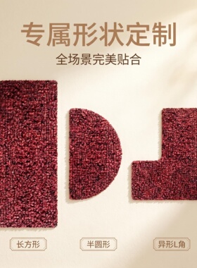酒店迎宾地毯异形定制深红色防滑耐磨商用门厅入户垫工厂直供