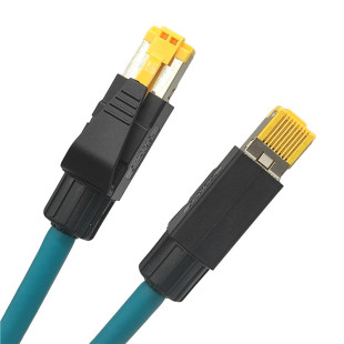 8芯工业级plc专用水晶头超cat5e 6 6a类通讯屏蔽网线24 26awg接头