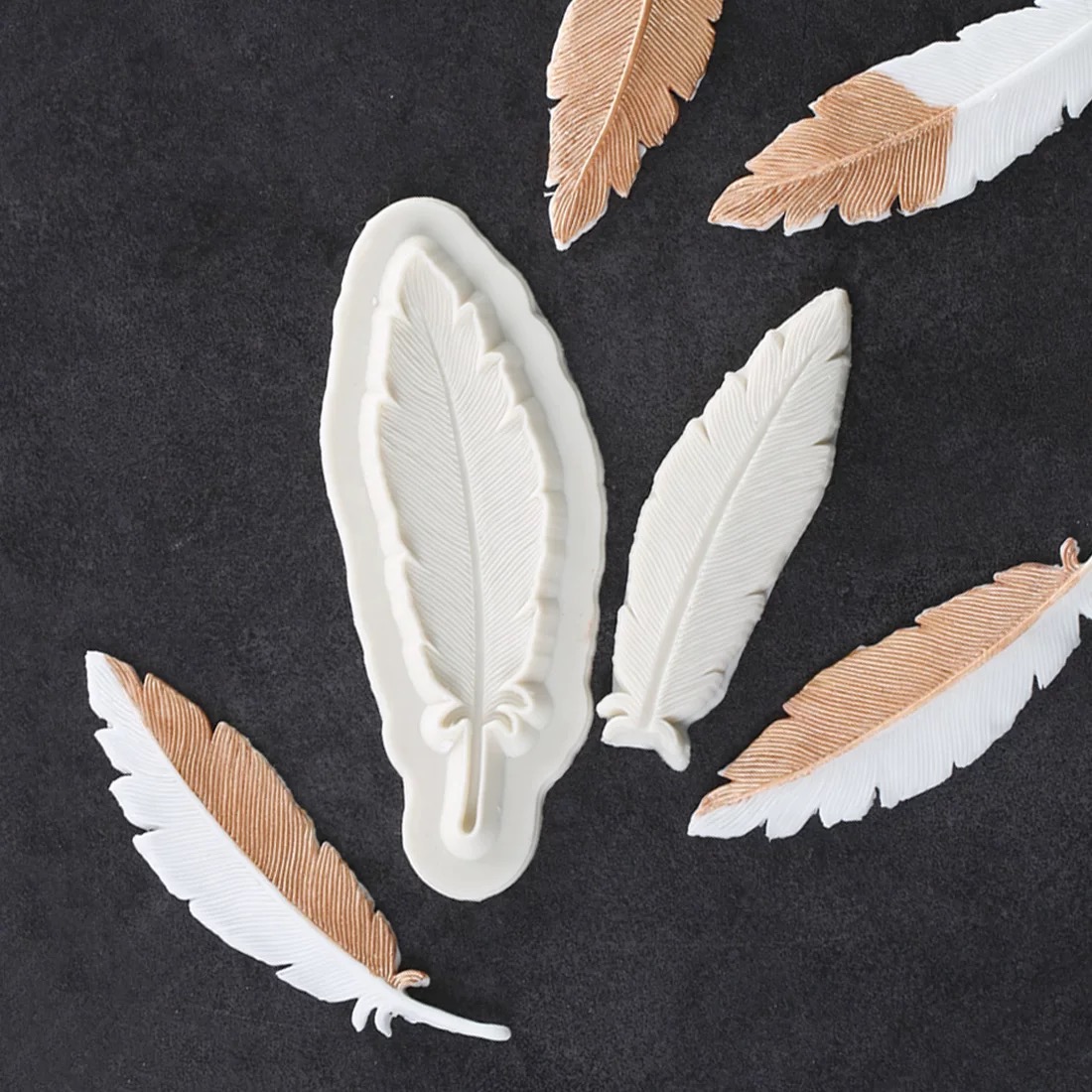 羽毛树叶硅胶模具粘土模具