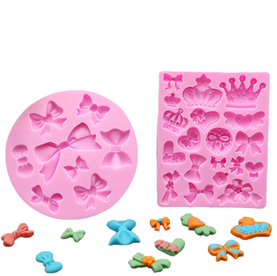 皇冠蝴蝶结造型翻糖硅胶模具蛋糕